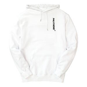 Polythene Optics Vertical Logo Hoodie White Size Large
